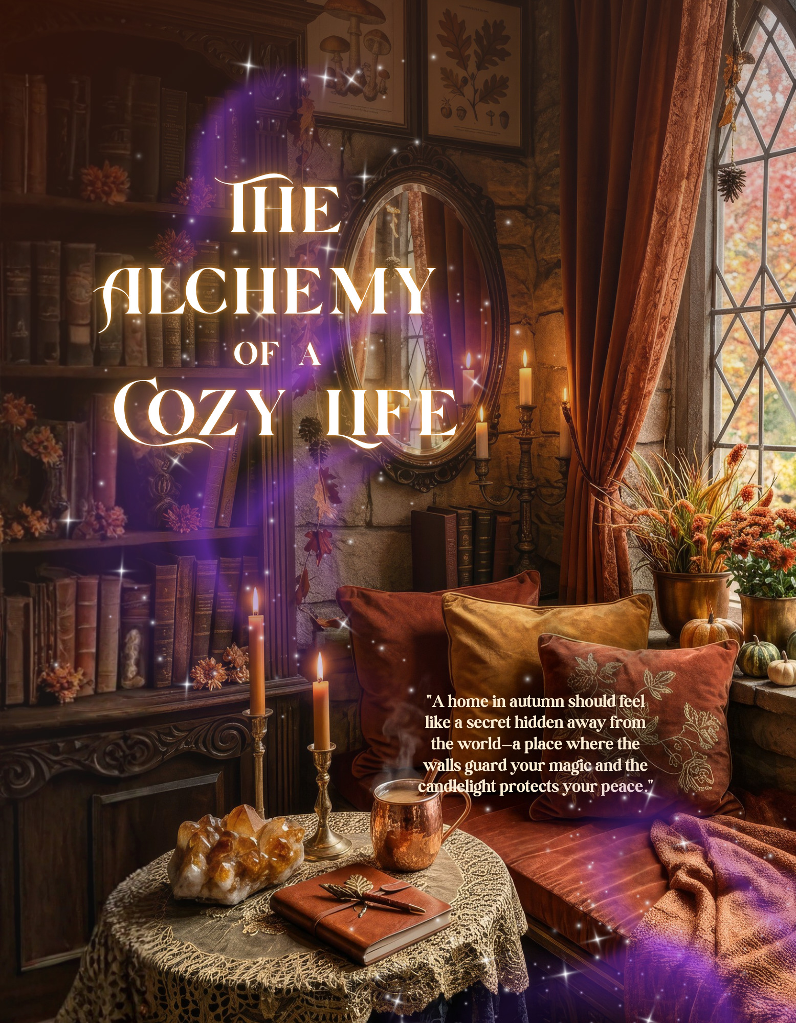 Chakra Cozy autumn editorial excerpt, The Alchemy of a Cozy Life